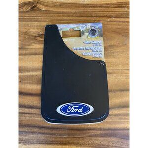 2001 Plasticolor Ford Mud Flap/Mud Guards PAIR Ford White & Blue Oval 9"x15"